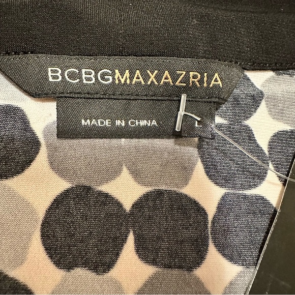 BCBGMaxAzria NWT Women’s Polka Dot Top SZ L - Picture 6 of 10
